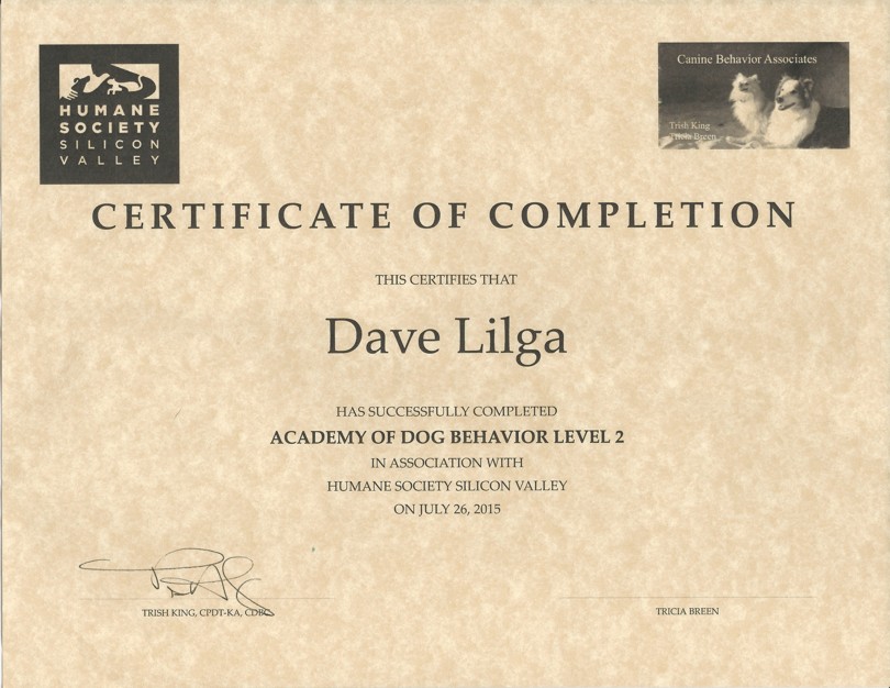 HSSV and Trish King's Academy of Dog Behavior